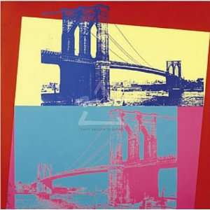  Andy Warhol 36W by 36H  Brooklyn Bridge, 1983 CANVAS 