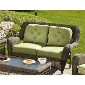 Cayman Cushion Set for Deep Seating Love Seat Fabric Harwood Peridot