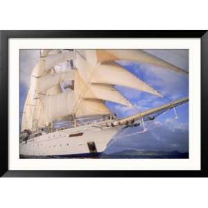  Star Clipper, 4 Masted Sailing Ship Framed Photographic 