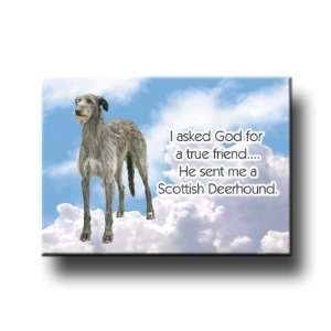  Scottish Deerhound True Friend Fridge Magnet Everything 