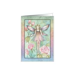  Flower Girl Invitation   Pink Rose Fairy Card: Health 