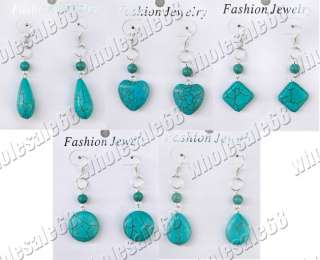 FREE Wholesale lots bulk 30pair charm turquoise Earring  