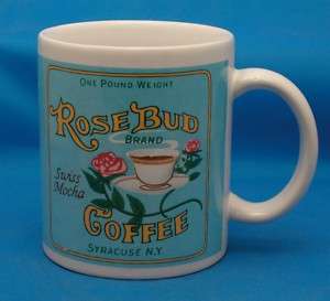 RoseBud Brand Coffee Mug or Cup Rose Bud  
