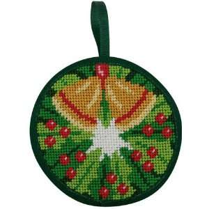   Christmas Wreath Christmas Ornament   Needlepoint Kit: Arts, Crafts