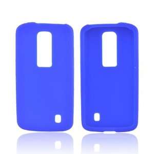  Blue Rubbery Feel Silicone Skin Case Cover For LG Nitro HD 