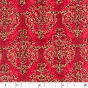  45 Wide La Scala Rubato Red Fabric By The Yard: Arts 