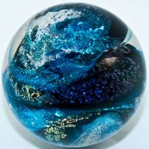 Marble California Glass Iridescent Lobed Core  