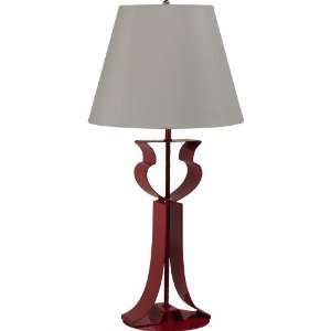 Royce Lighting 1 Light Portable Table Lamp, Pomegranate Finish With 