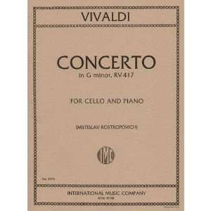  15, RV 417. For Cello and Piano. by Rostropovich Musical Instruments