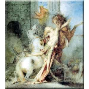  Diomedes Devoured by his Horses 27x30 Streched Canvas Art 