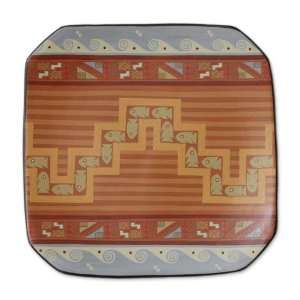  Cuzco decorative ceramic plate, Moche River