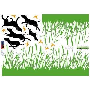  Reusable Decoration Wall Sticker Decal   Dogs Running in 