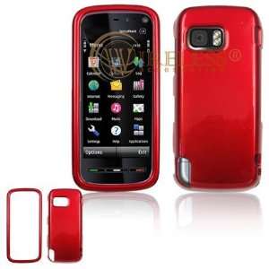  Solid Red Snap On Cover Hard Case Cell Phone Protector for 