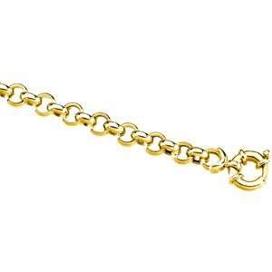  14k Yellow Gold Hollow Rolo Chain Necklace 24 Inch 