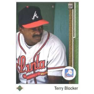  1989 Upper Deck # 399 Terry Blocker Atlanta Braves / MLB 