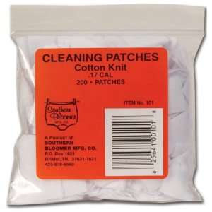  Southern Bloomer Cotton Knit Cleaning Patches 17 Cal Rifle 