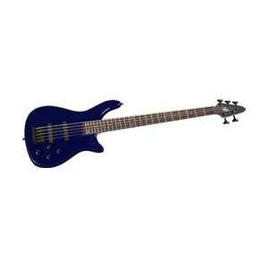   Bass Guitar Metallic Blue (Metallic Blue) Musical Instruments