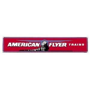  Railroad Tin Sign   American Flyer   RED 