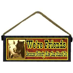  Funny Country Western Gift Horse Friends Blue Decorative 