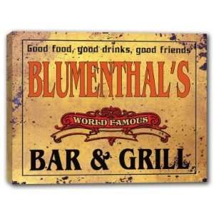  BLUMENTHALS Family Name World Famous Bar & Grill 