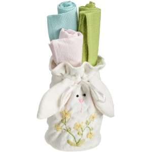  DII Easter Bunny Felt Bag and Kitchen Towel Gift Set: Home 