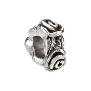  Kera 3 Rose Bead/Sterling Silver: Jewelry