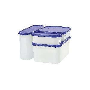  Tupperware Modular Mates 4 Pc Starter System. Passion Red 