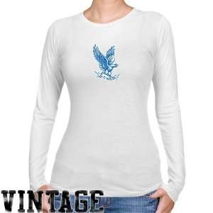  NCAA Air Force Falcons Ladies White Throwback Logo Long 
