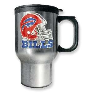  Buffalo Bills 16oz Stainless Steel Travel Mug Jewelry