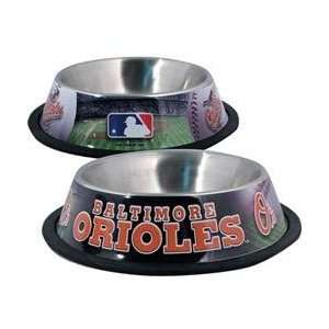    NEW 32oz Baltimore Orioles Stainless Steel Pet Bowl