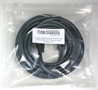 Cable Solutions FV Series DVI D Dual Link Video Cable, 11 meter