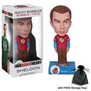  Big Bang Theory Sheldon Wacky Wobbler Bobble Head w/Free 