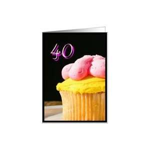 Happy 40th Birthday muffin Card Toys & Games