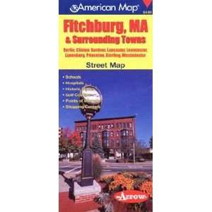   512221 Fitchburg And Surrounding Towns MA Street Map