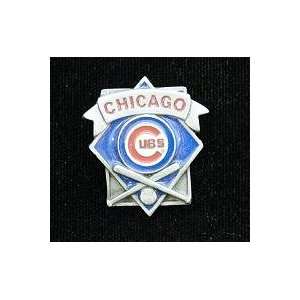  Chicago Cubs Team Design Pin (2x): Sports & Outdoors