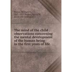  . observations concerning the mental development of the human being 