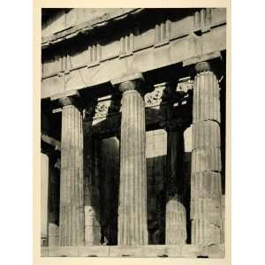  1937 Columns Theseion Temple of Hephaestus Photogravure 