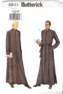 Mens Priest Clergy Cassock Robe Pattern B 6844  