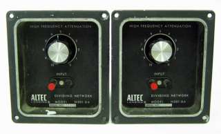 PAIR ALTEC LANSING N501 8A DIVIDING NETWORK/CROSSOVER  