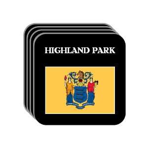 US State Flag   HIGHLAND PARK, New Jersey (NJ) Set of 4 Mini Mousepad 