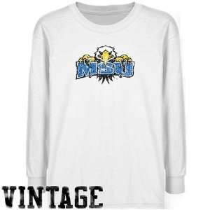 Morehead State Eagles Youth White Distressed Logo Vintage 