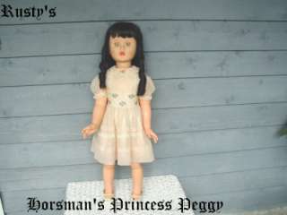 1960s Horsman PRINCESS PEGGY Doll WRIST Hang TAG  