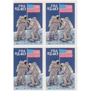  Moon Landing Set of 4 x $2.40 US Postage Stamps NEW Scot 