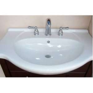   C30W1 Capri 30L Single Hole Vanity Top Sink in Whit