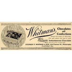  1906 Ad Stephen F. Whitmans Chocolate Confections Box 