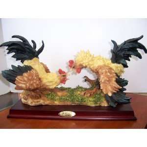 Montefiori Collection Roosters Statue Sculpture Figurine    11 X 7 X 