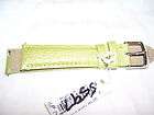New MICHELE 16mm Lime Green Fashion Patent Strap