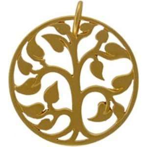  Vermeil Tree of Life Gold Charm: Arts, Crafts & Sewing