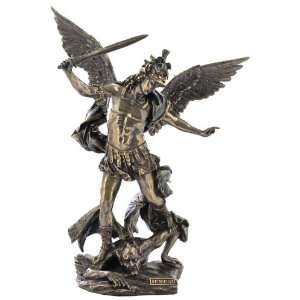  St. Michael the Archangel with Helmet & Sword Slaying 