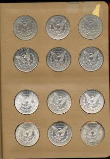 US Coins Complete Morgan Silver Dollar Set AU/BU with Rare 1893 S 